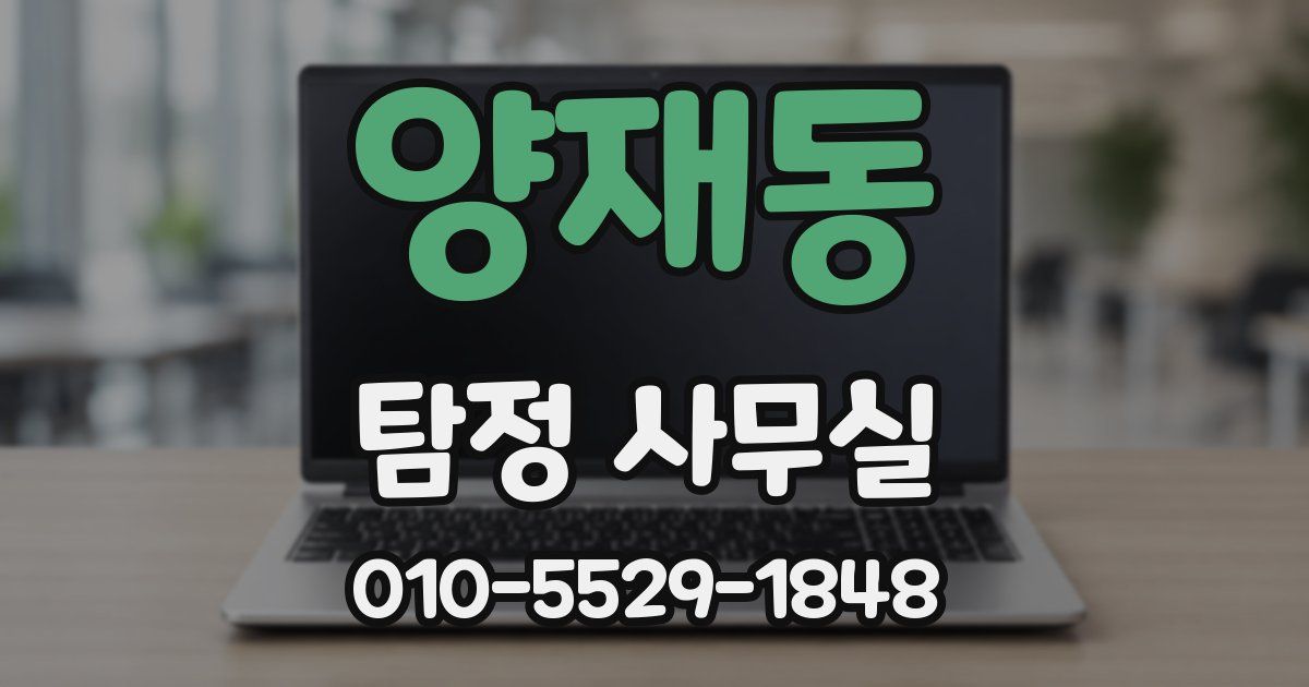 양재동 탐정 사무실