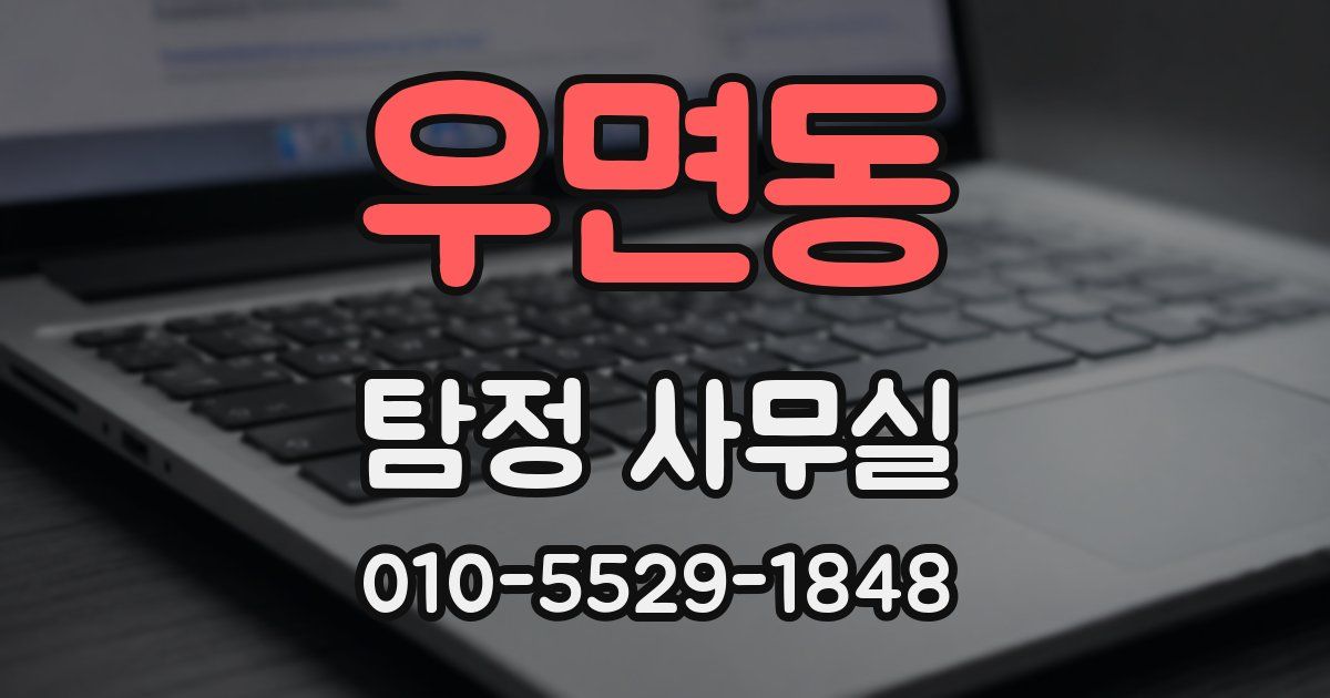 우면동 탐정 사무실
