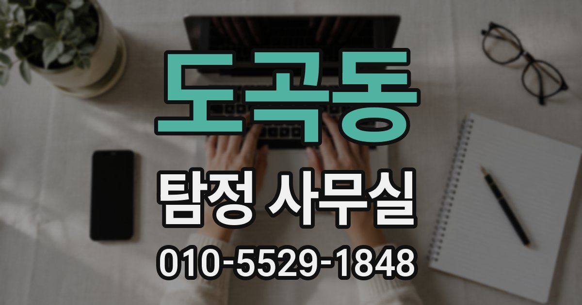 도곡동 탐정 사무실
