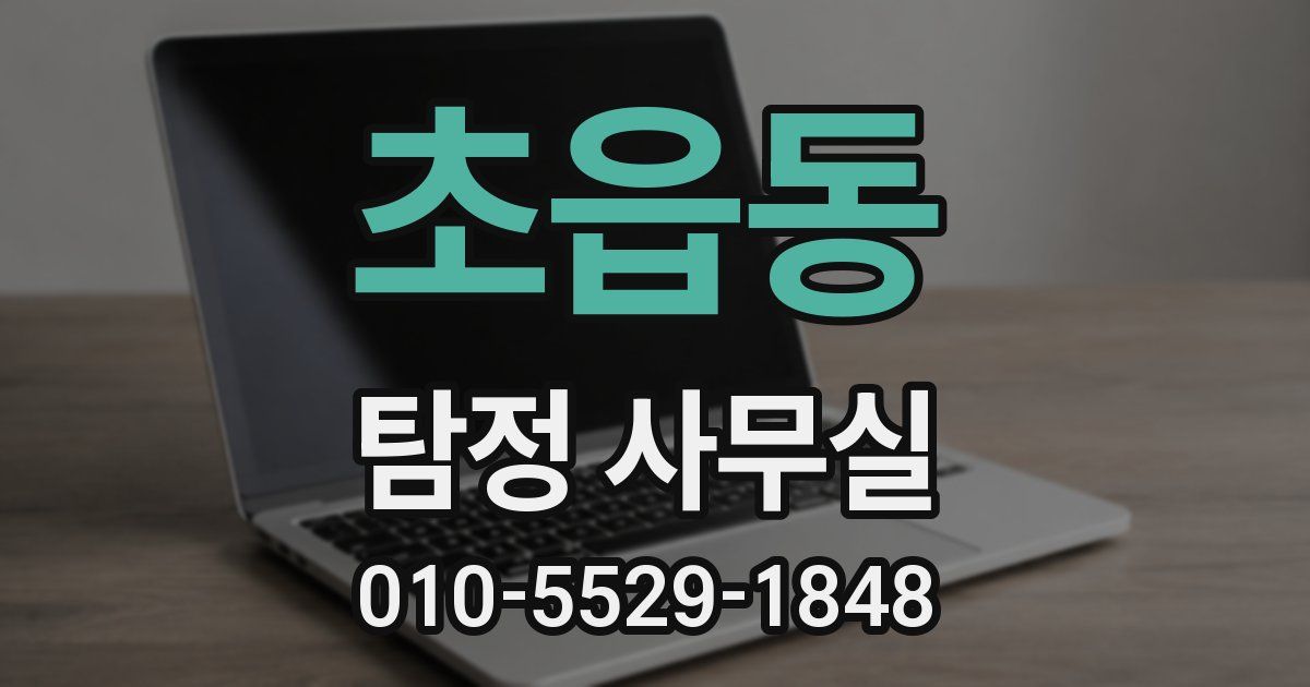 초읍동 탐정 사무실