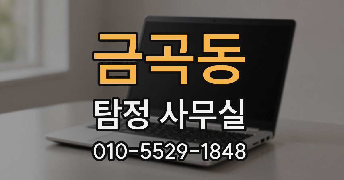 금곡동 탐정 사무실