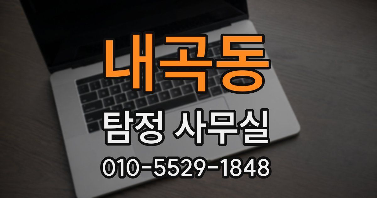 내곡동 탐정 사무실