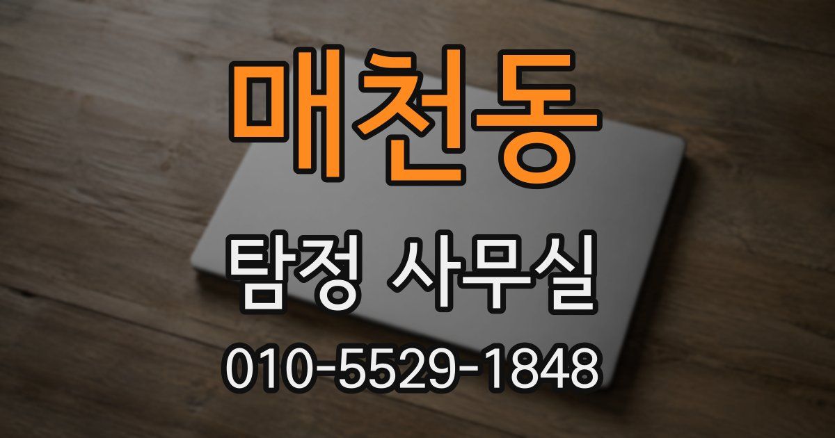 매천동 탐정 사무실
