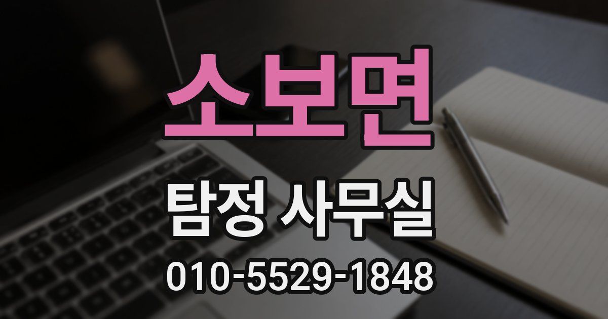 소보면 탐정 사무실