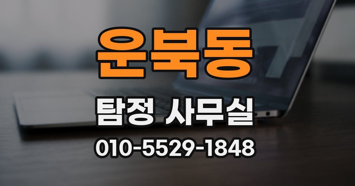운북동 탐정 사무실