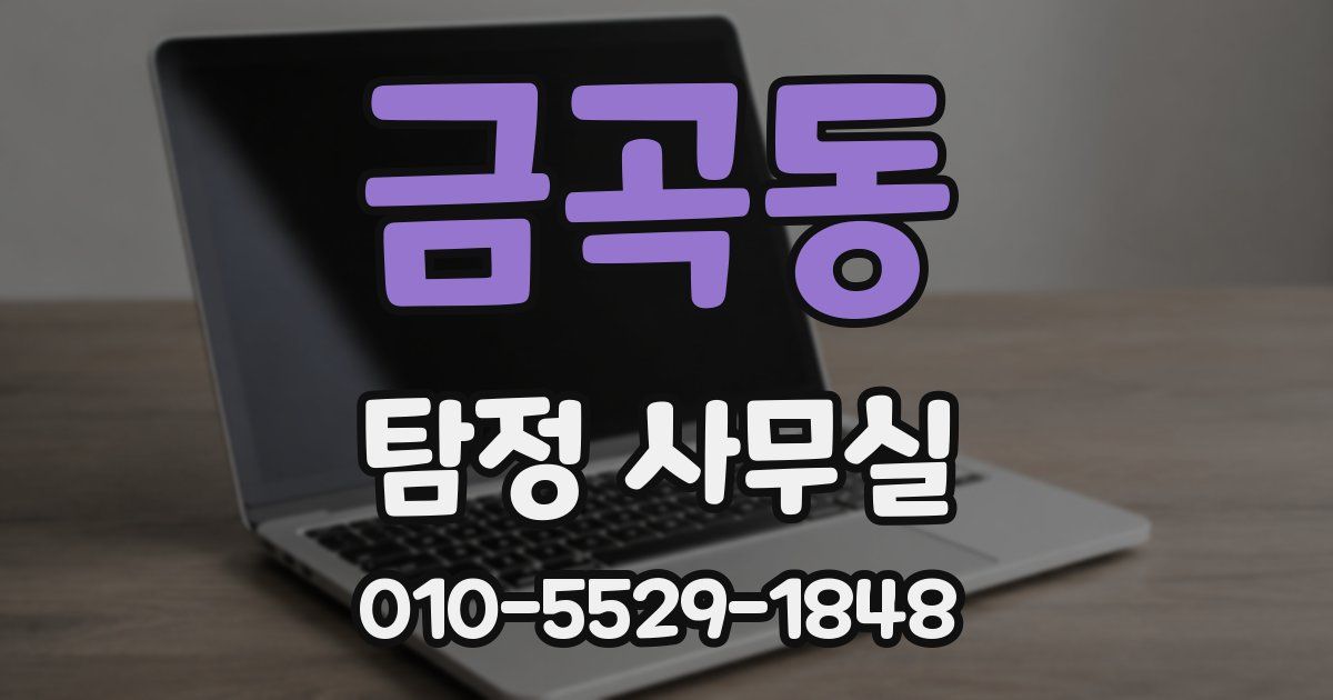 금곡동 탐정 사무실