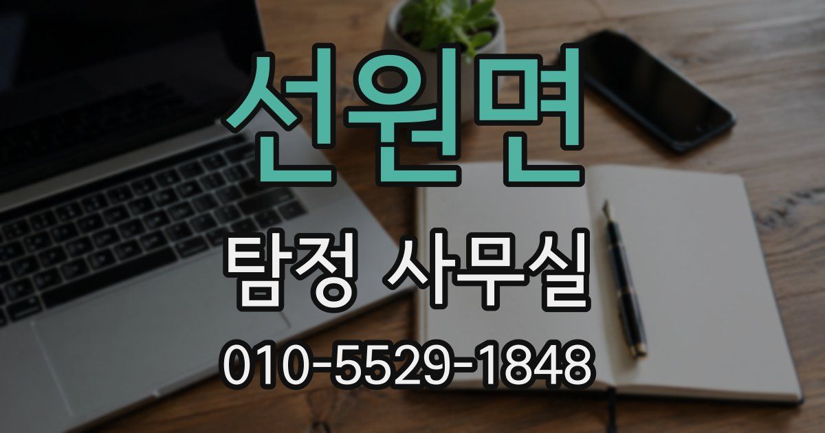 선원면 탐정 사무실