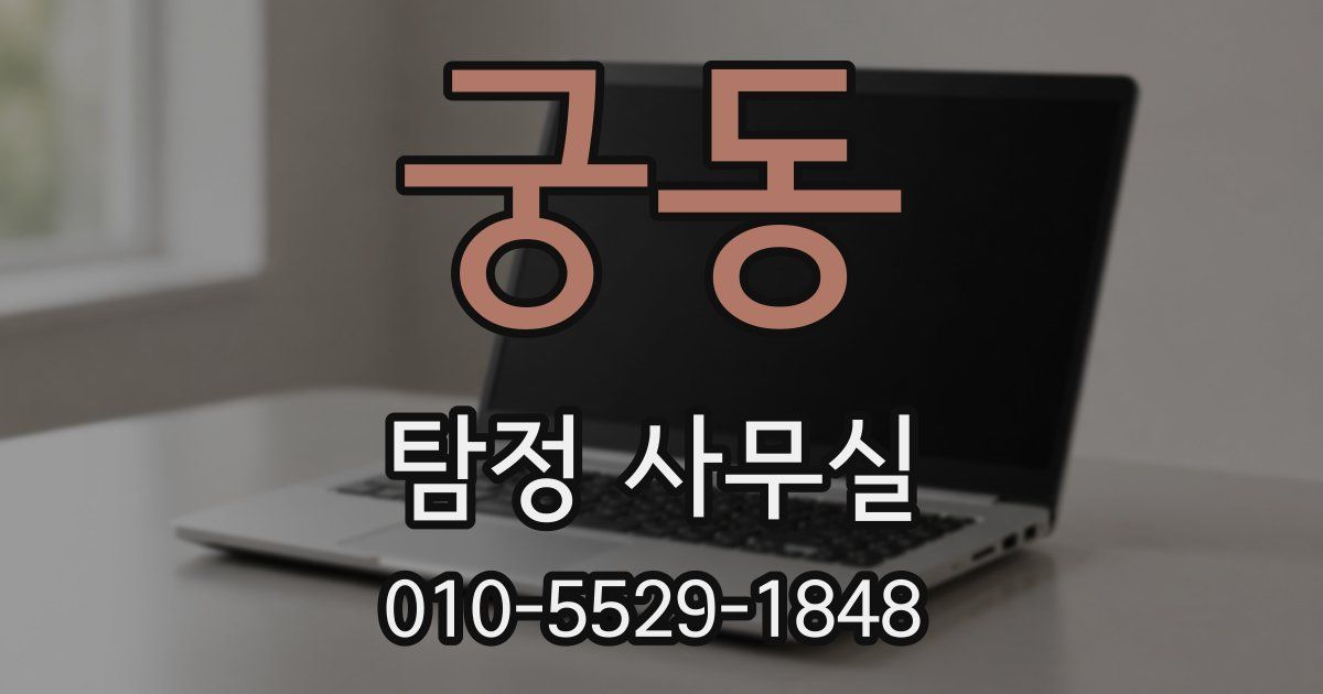 궁동 탐정 사무실