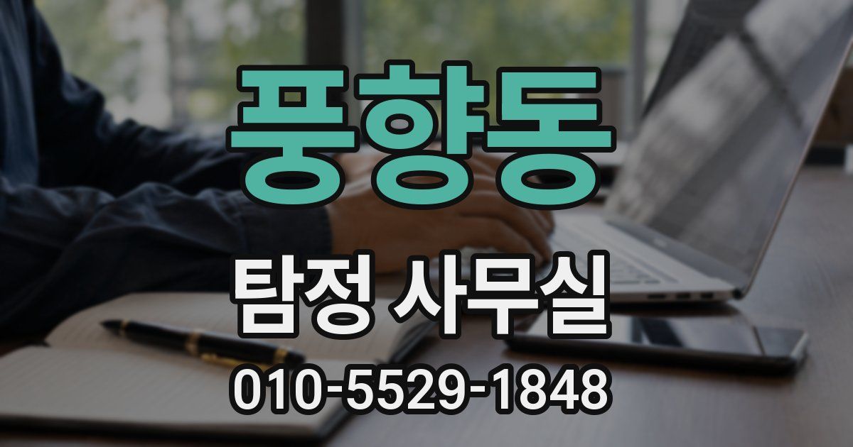 풍향동 탐정 사무실