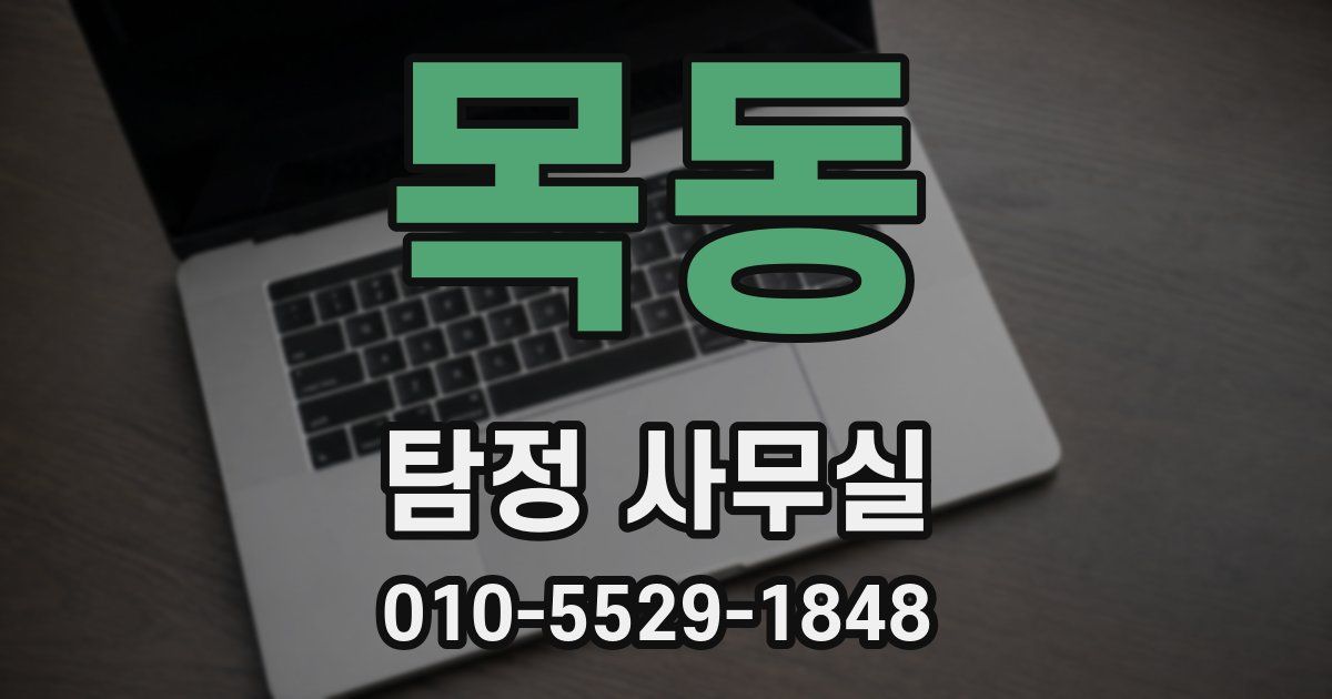 목동 탐정 사무실