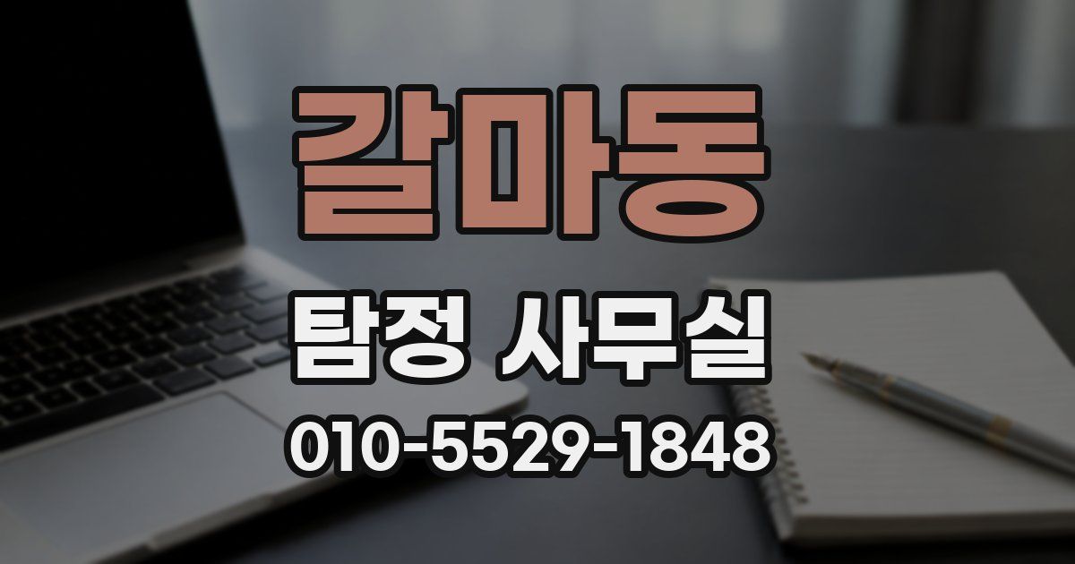 갈마동 탐정 사무실