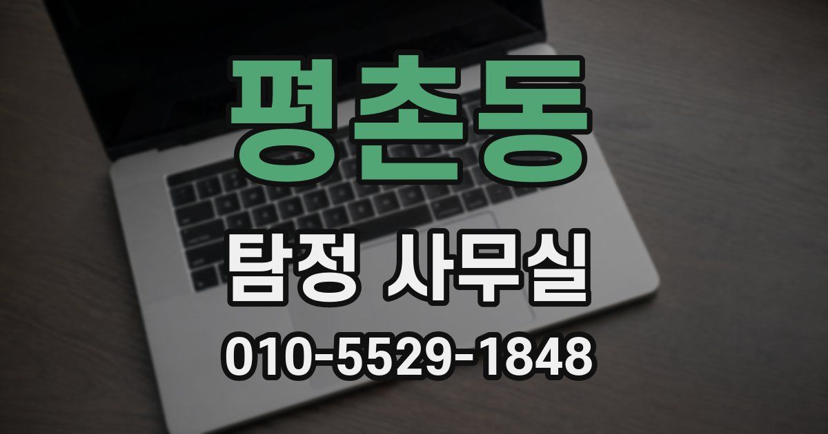 평촌동 탐정 사무실