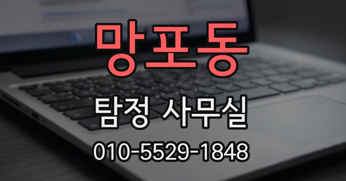 망포동 탐정 사무실
