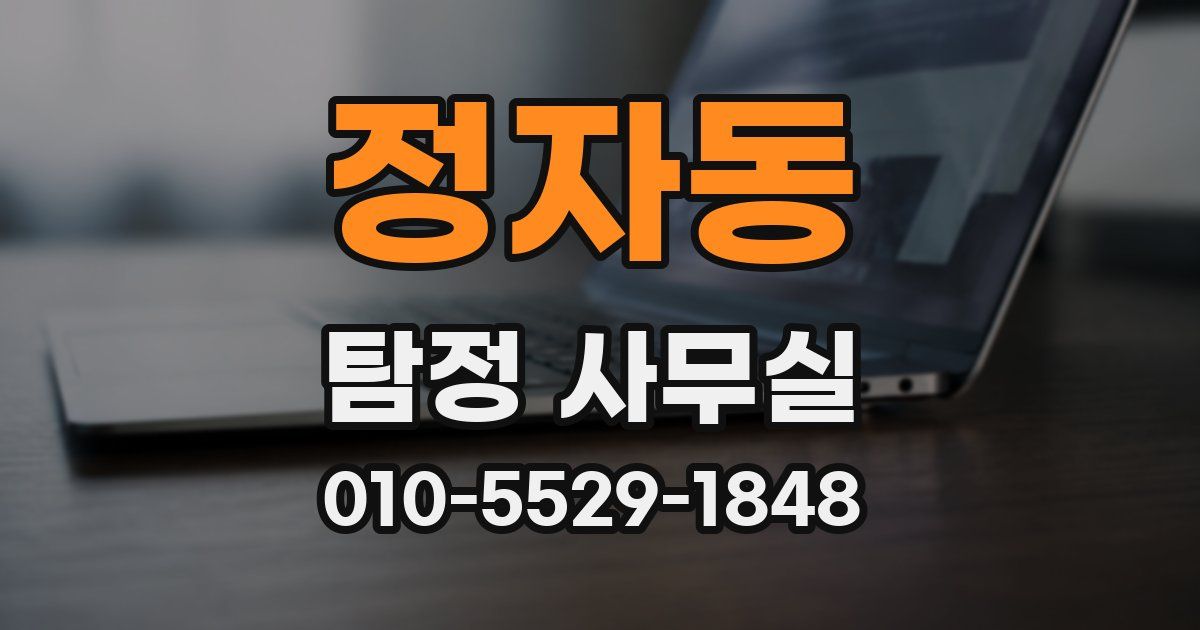 정자동 탐정 사무실