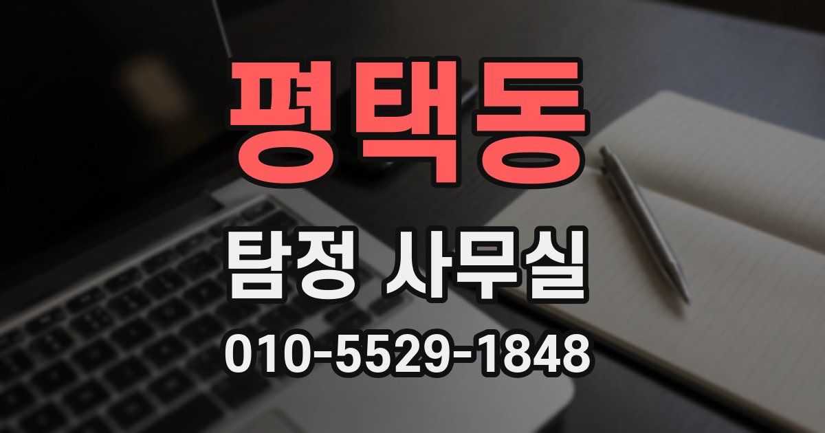 평택동 탐정 사무실