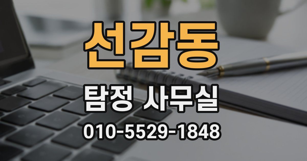 선감동 탐정 사무실