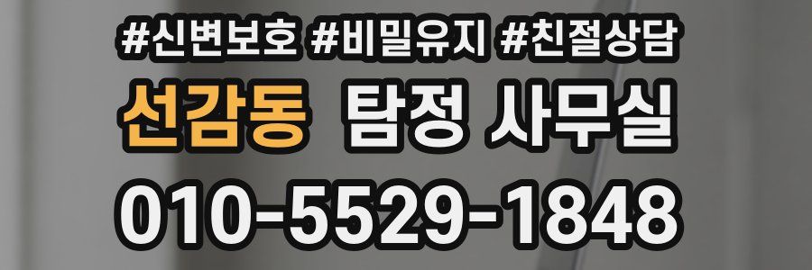 선감동 탐정 사무실