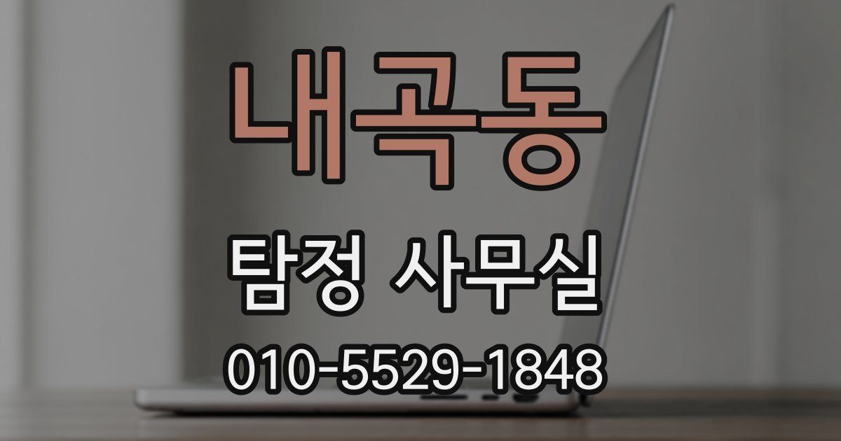 내곡동 탐정 사무실