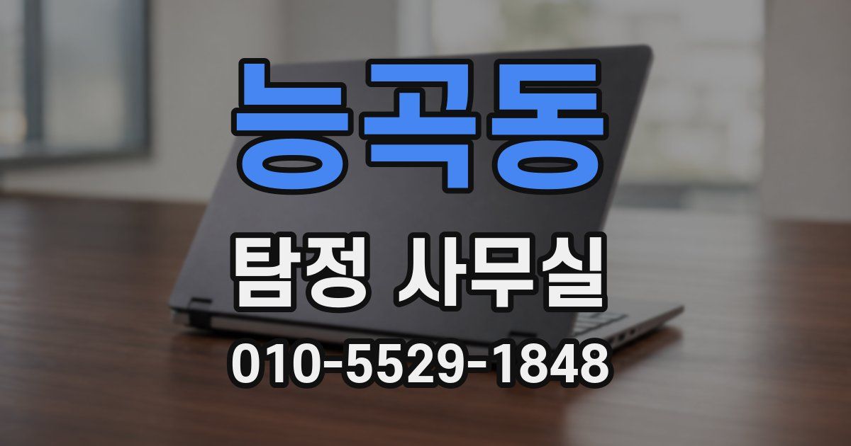 능곡동 탐정 사무실