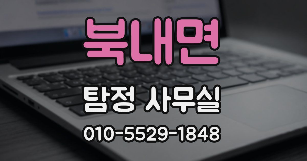 북내면 탐정 사무실
