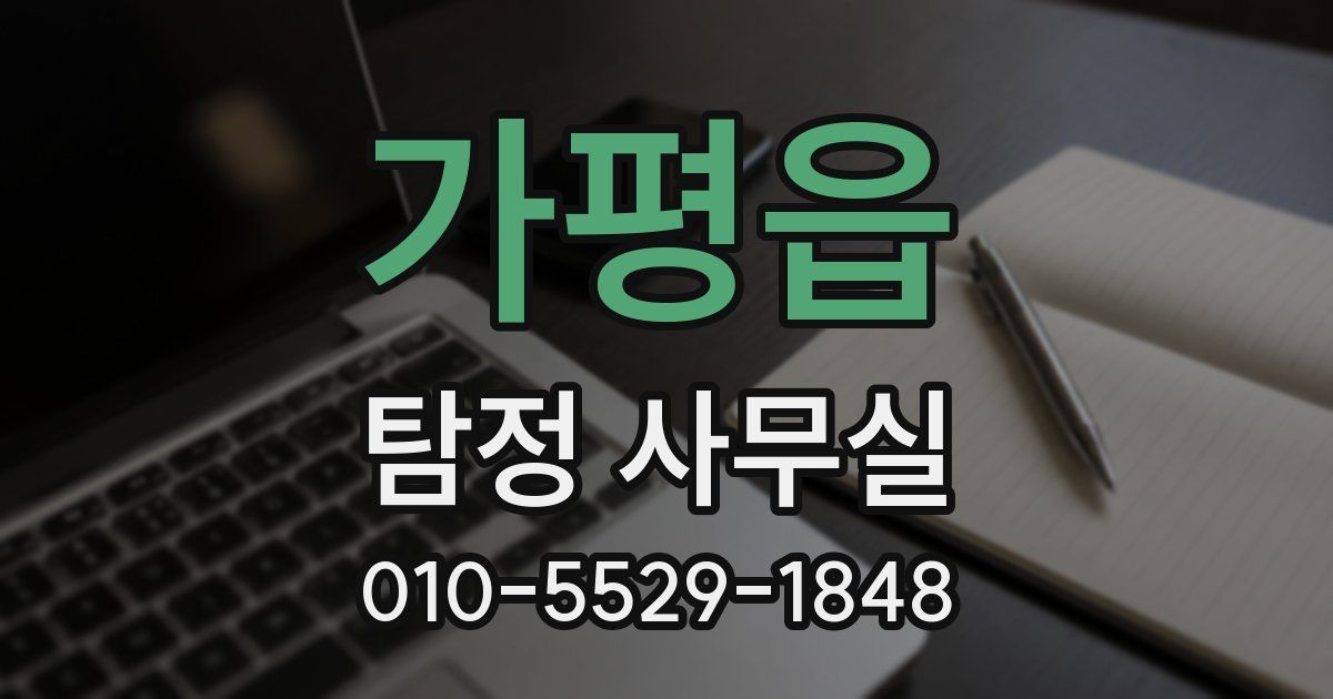 가평읍 탐정 사무실