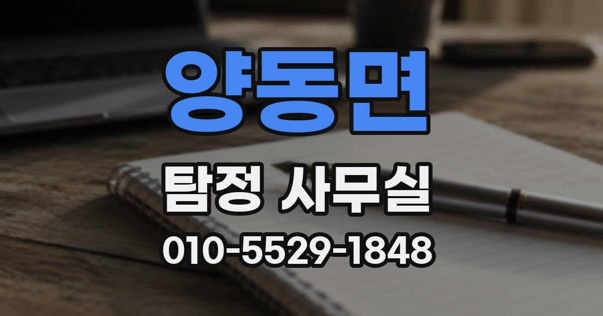 양동면 탐정 사무실