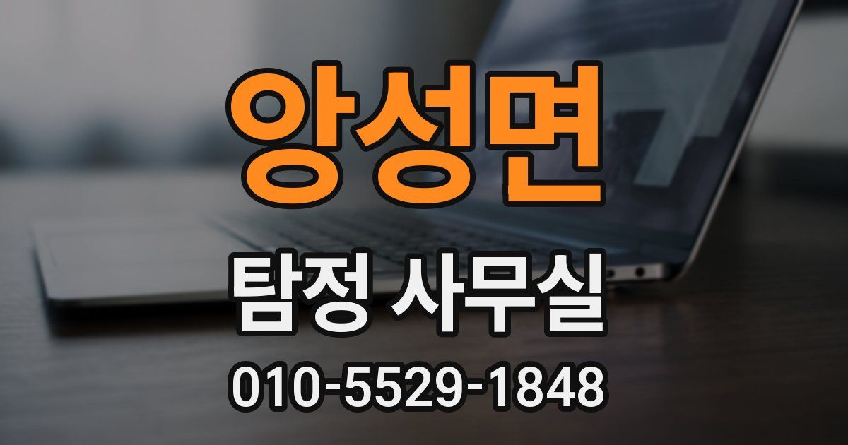 앙성면 탐정 사무실
