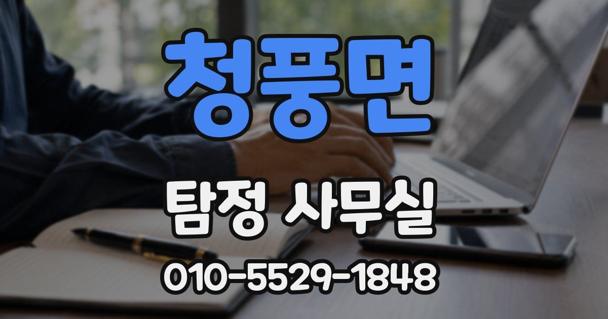 청풍면 탐정 사무실