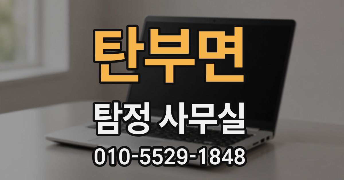 탄부면 탐정 사무실