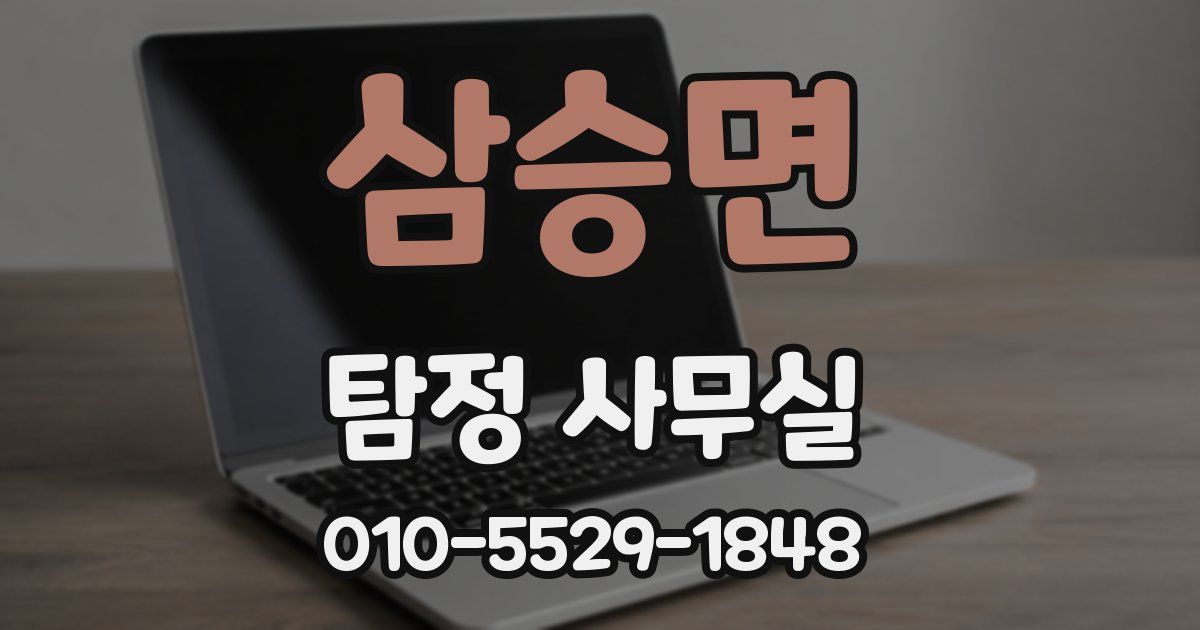 삼승면 탐정 사무실