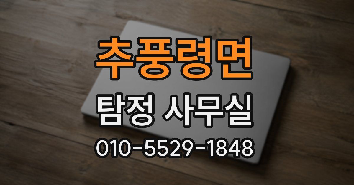 추풍령면 탐정 사무실