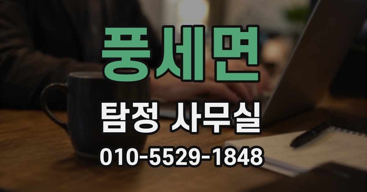풍세면 탐정 사무실