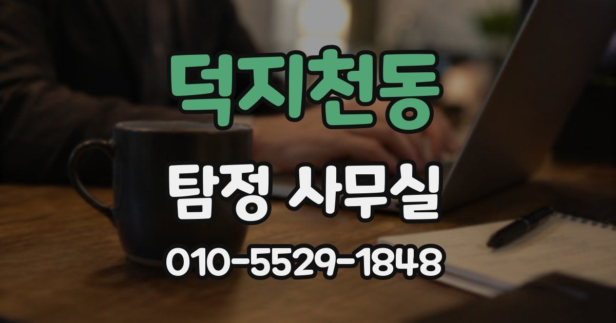 덕지천동 탐정 사무실