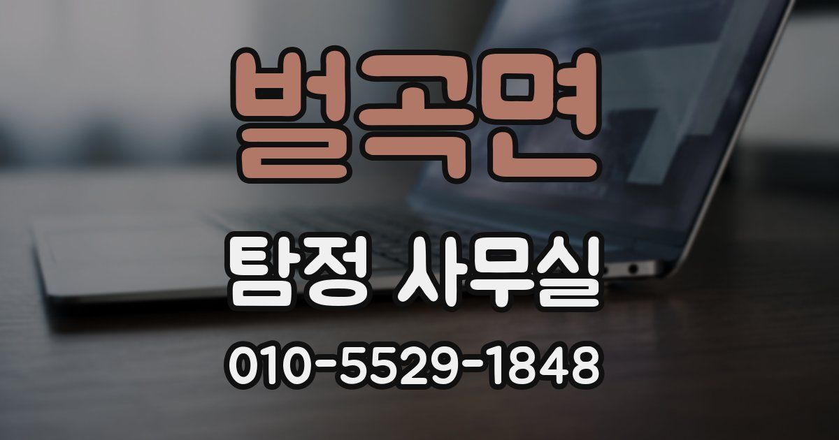 벌곡면 탐정 사무실