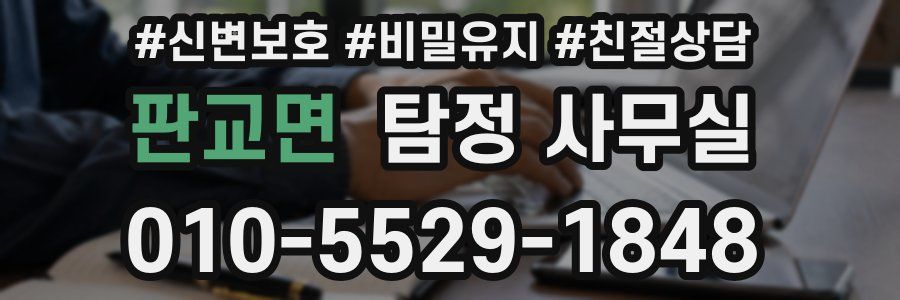 판교면 탐정 사무실