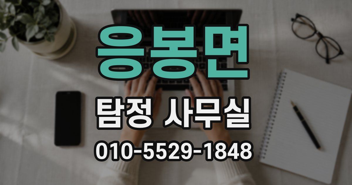 응봉면 탐정 사무실