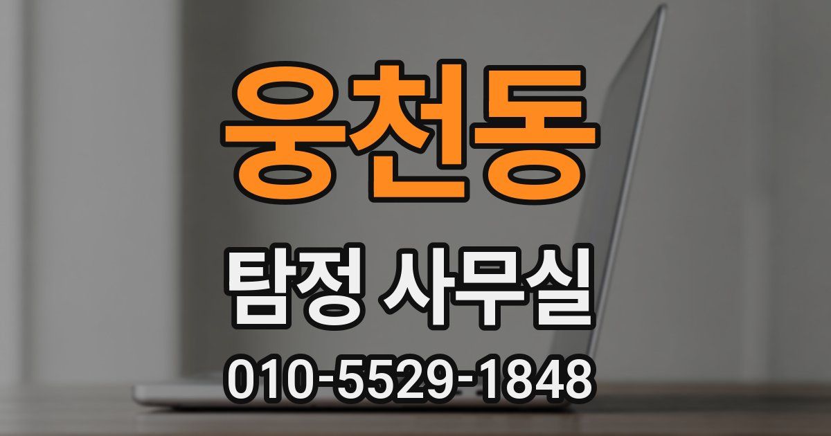 웅천동 탐정 사무실