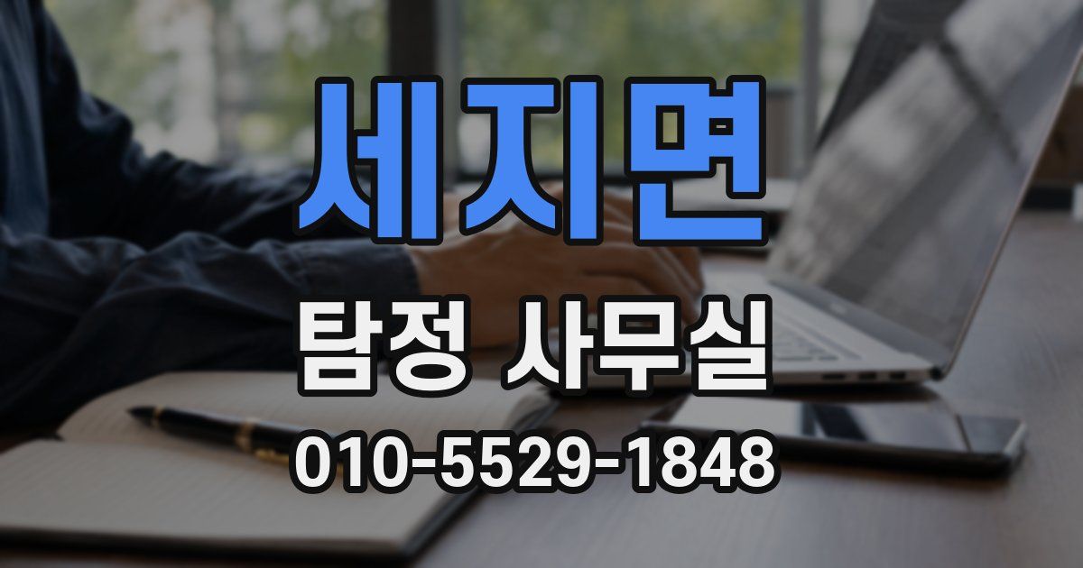 세지면 탐정 사무실