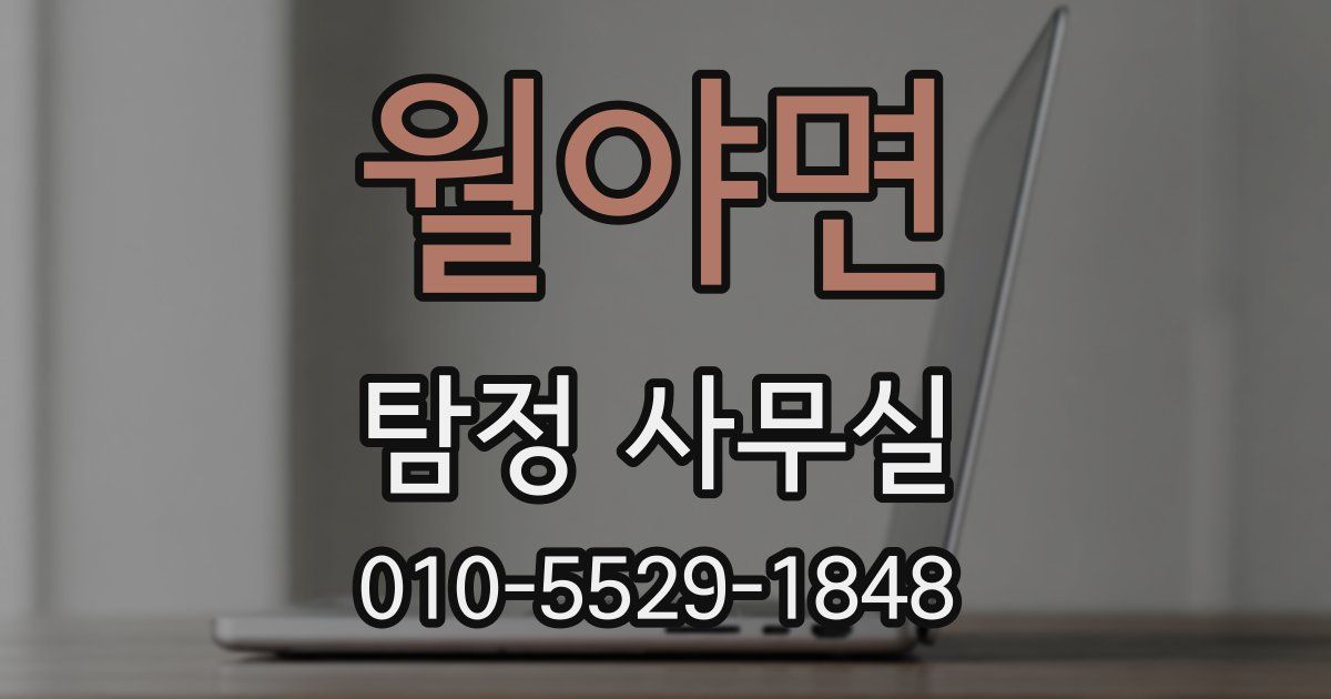 월야면 탐정 사무실