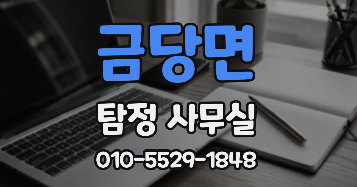 금당면 탐정 사무실