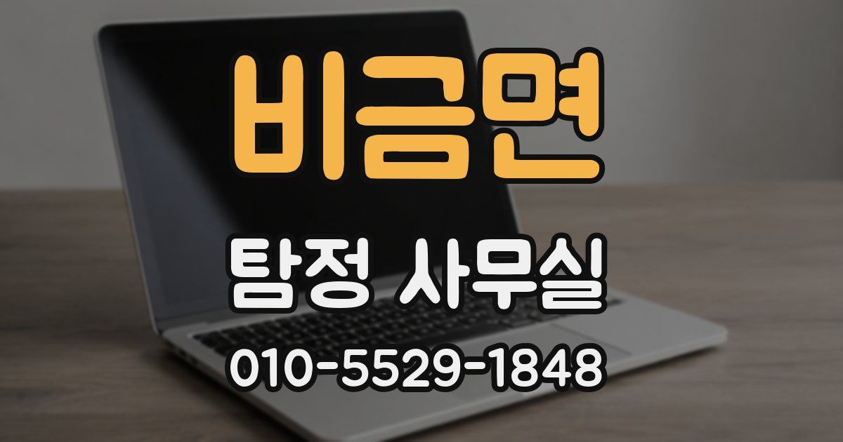 비금면 탐정 사무실