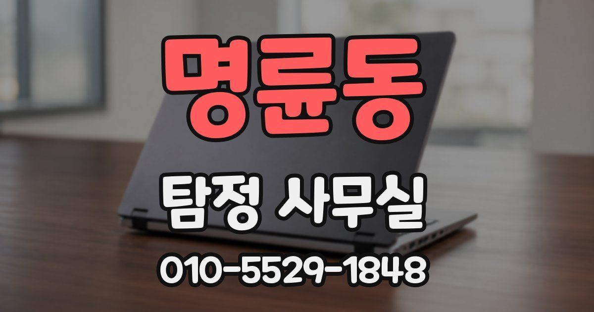 명륜동 탐정 사무실