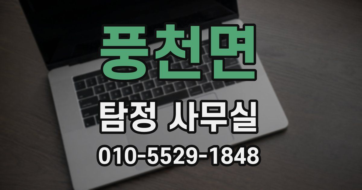 풍천면 탐정 사무실