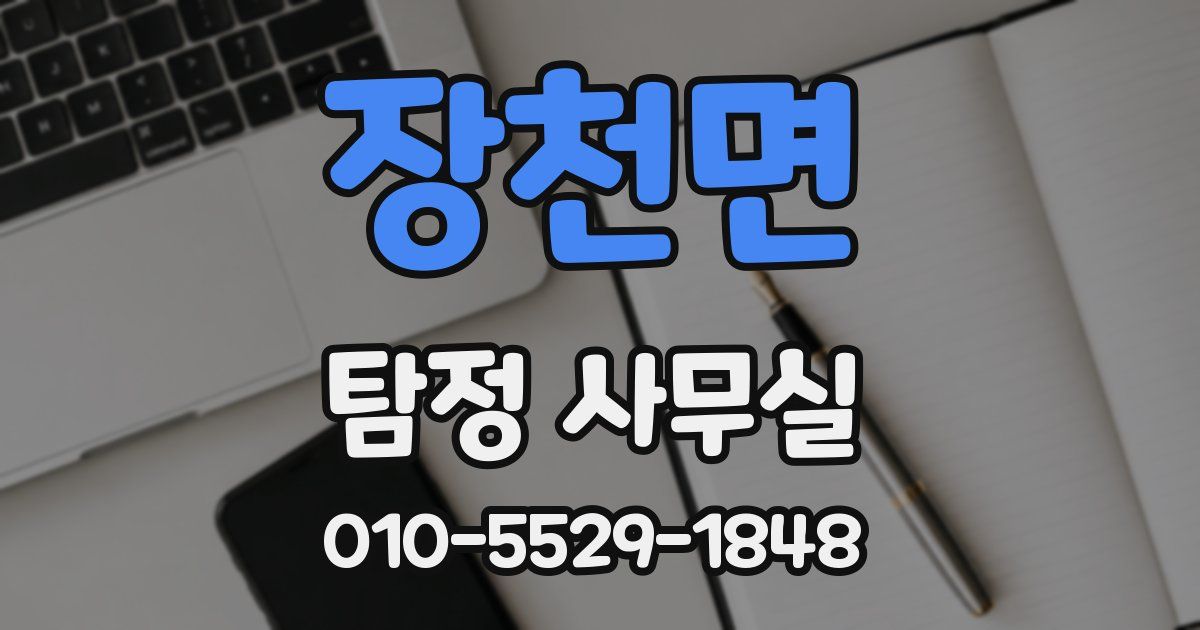 장천면 탐정 사무실