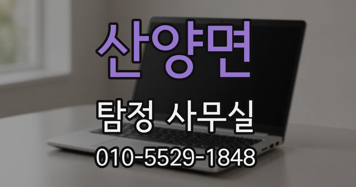 산양면 탐정 사무실