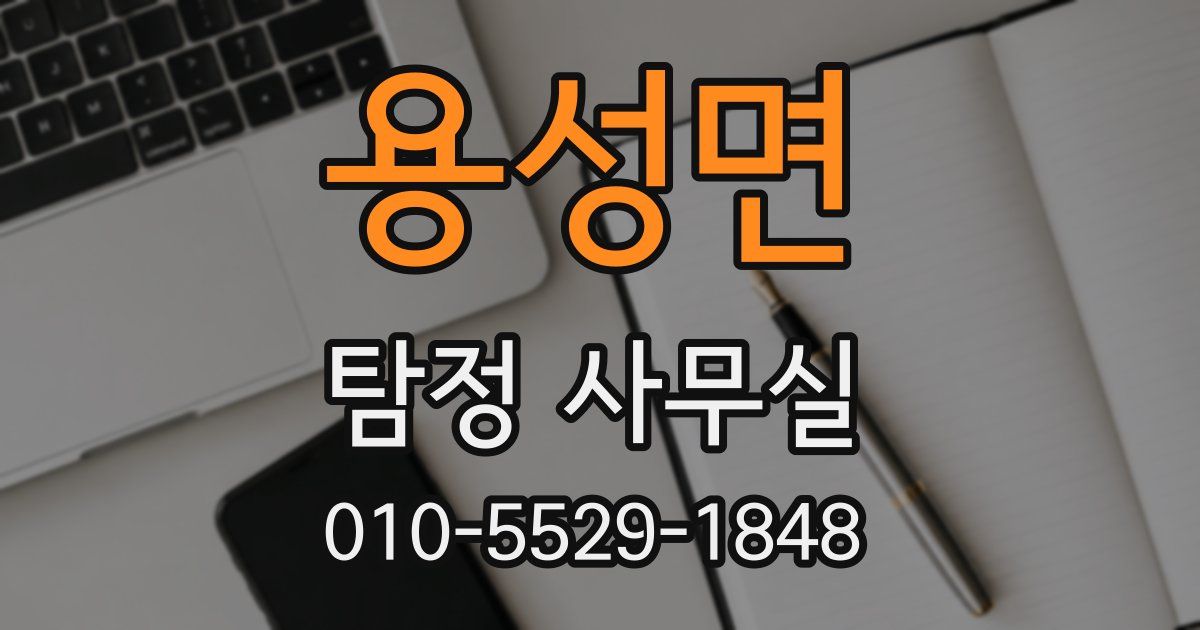 용성면 탐정 사무실
