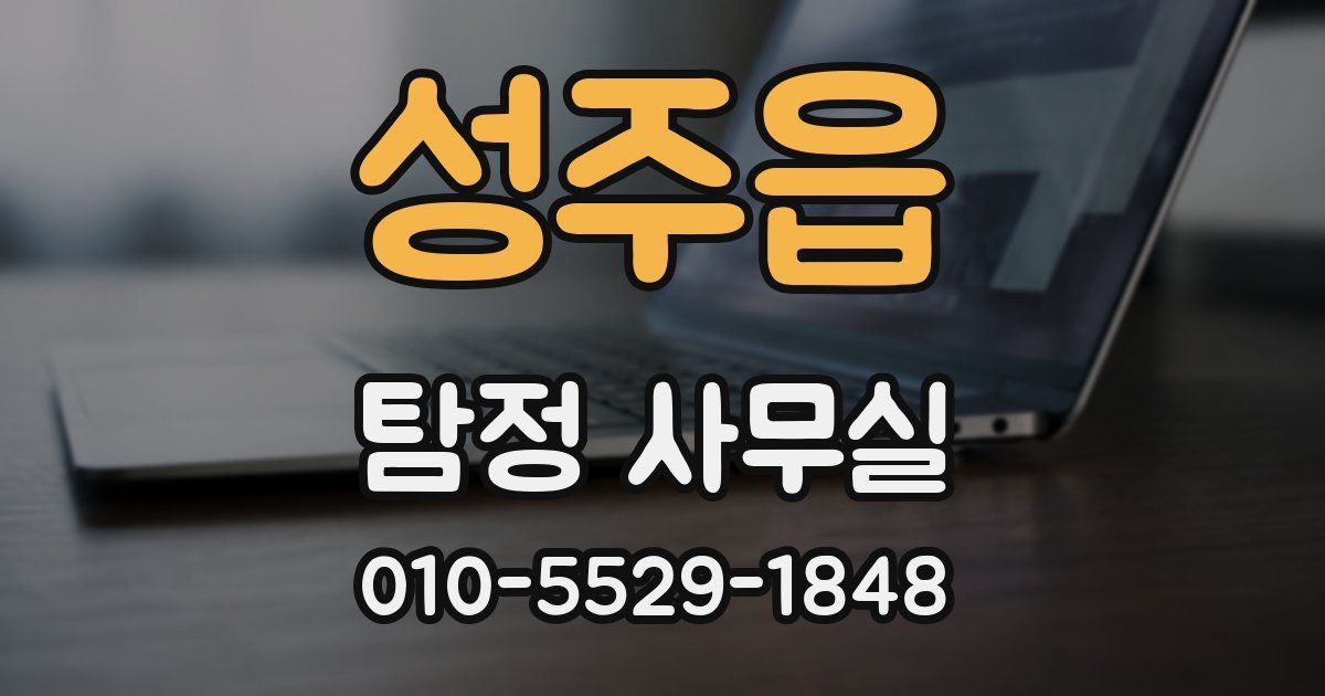 성주읍 탐정 사무실