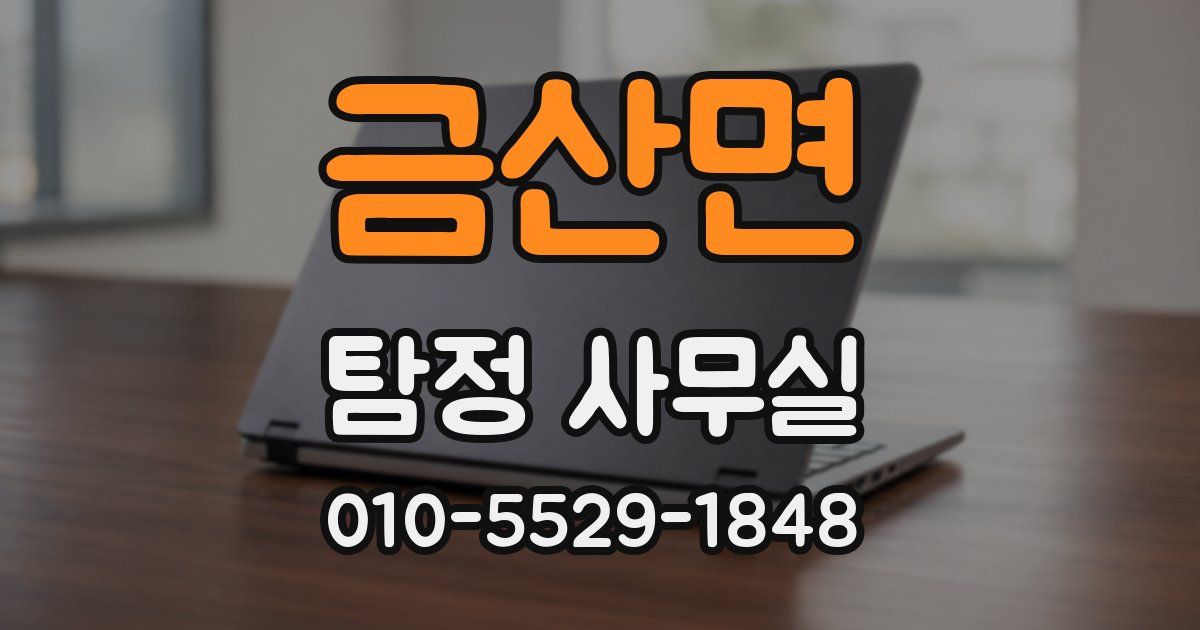 금산면 탐정 사무실