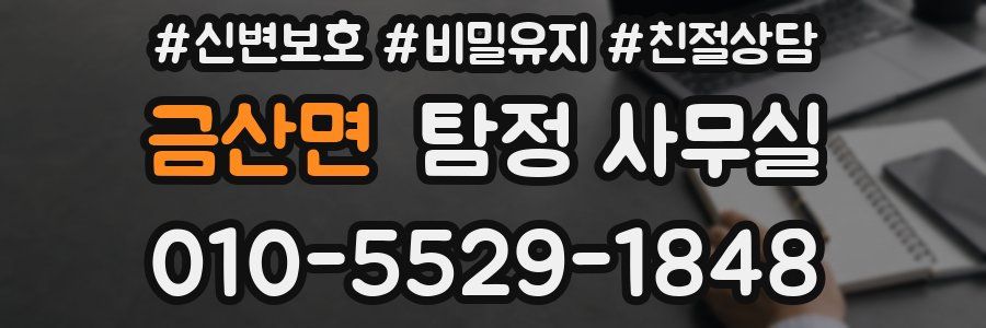 금산면 탐정 사무실