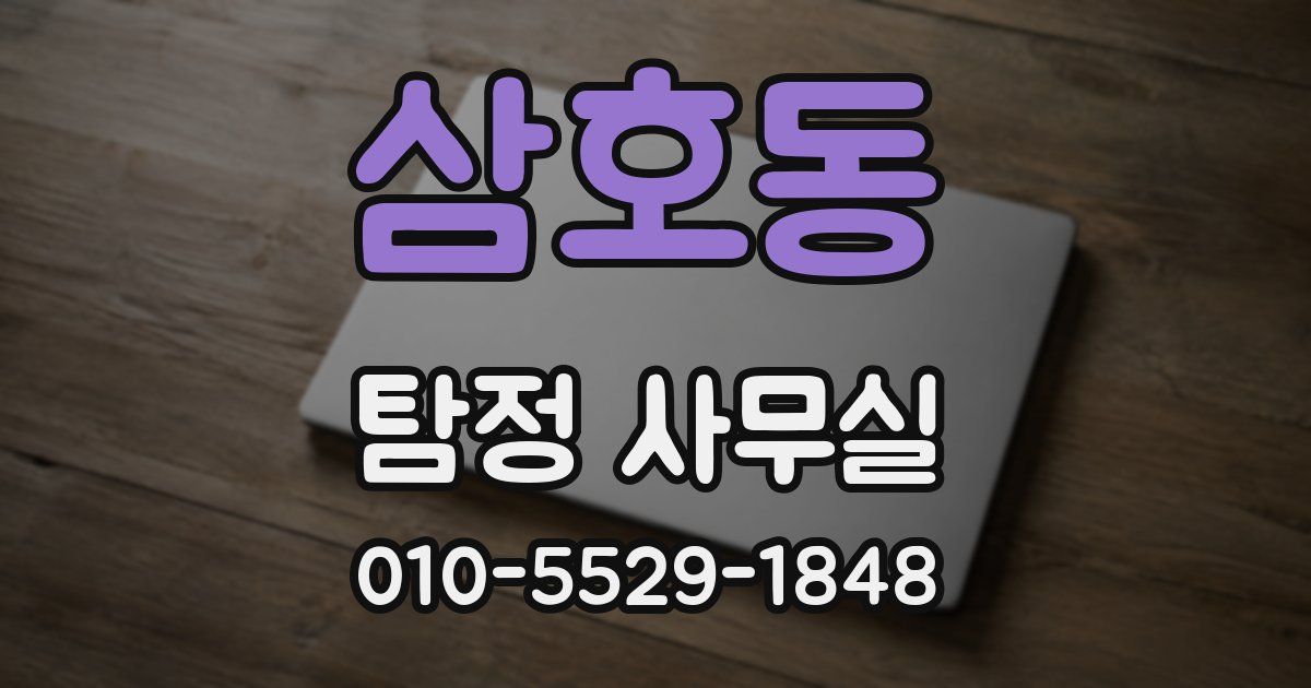 삼호동 탐정 사무실